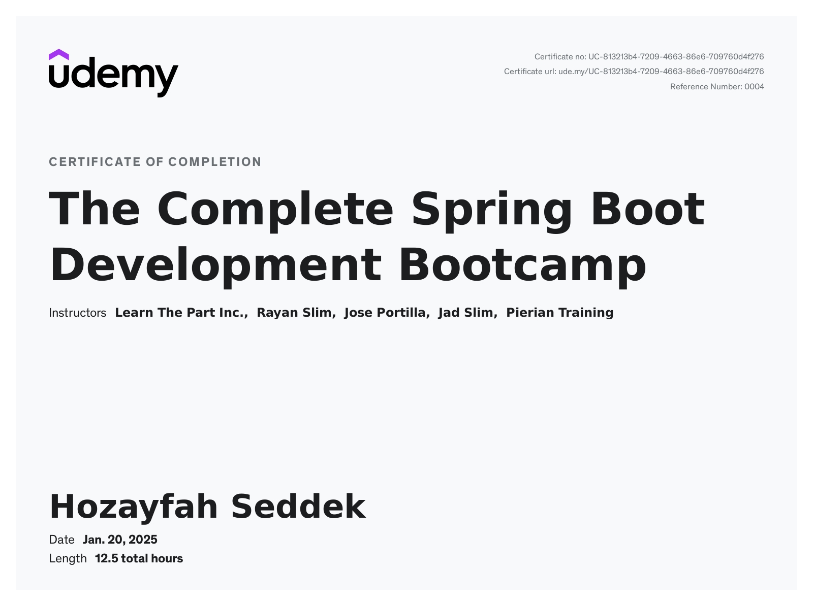 Spring Boot Course